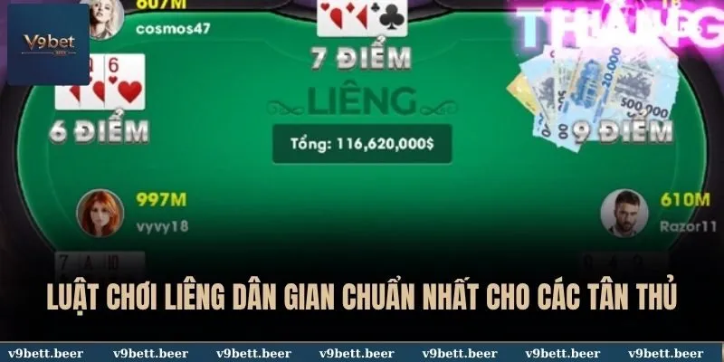 Luật Chơi Liêng Dân Gian Chuẩn Nhất Cho Các Tân Thủ V9bet 4 Luật chơi Liêng