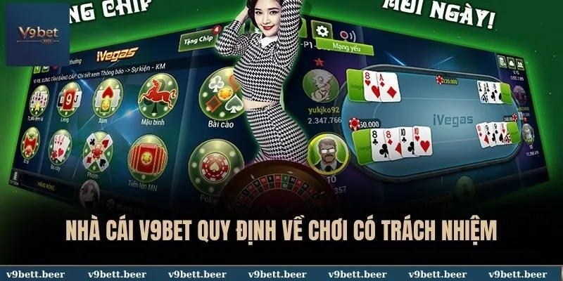 Nhà cái V9BET quy định về chơi có trách nhiệm